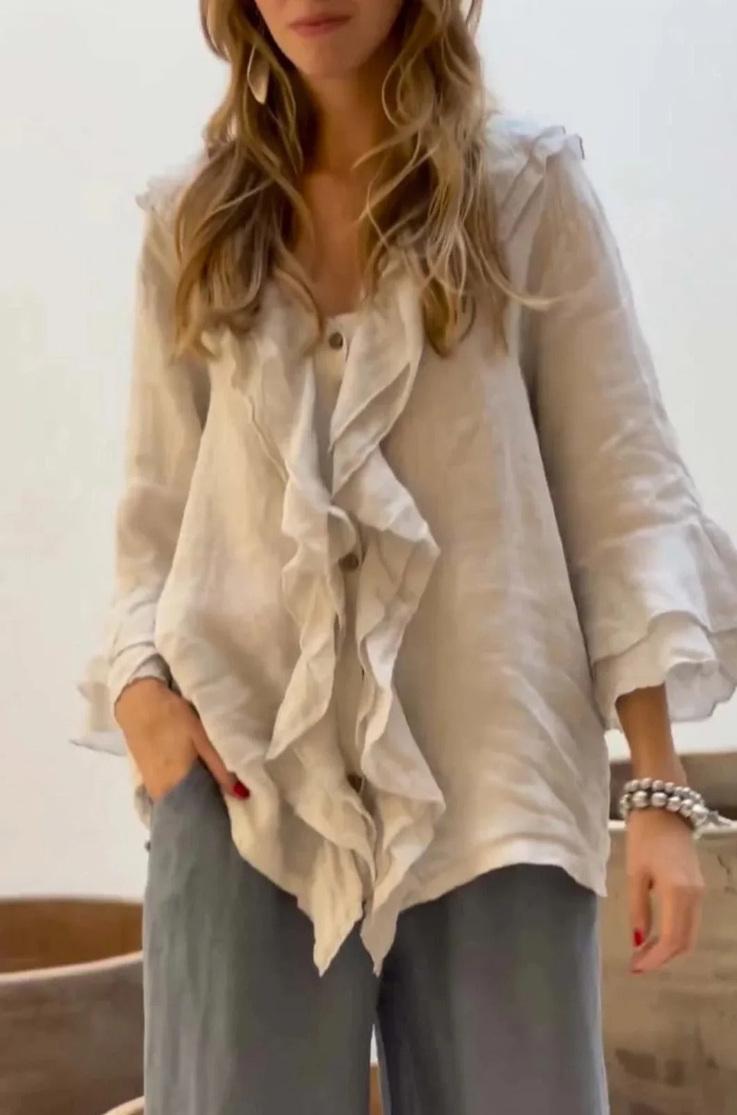 Blouse Vintage Décontractée