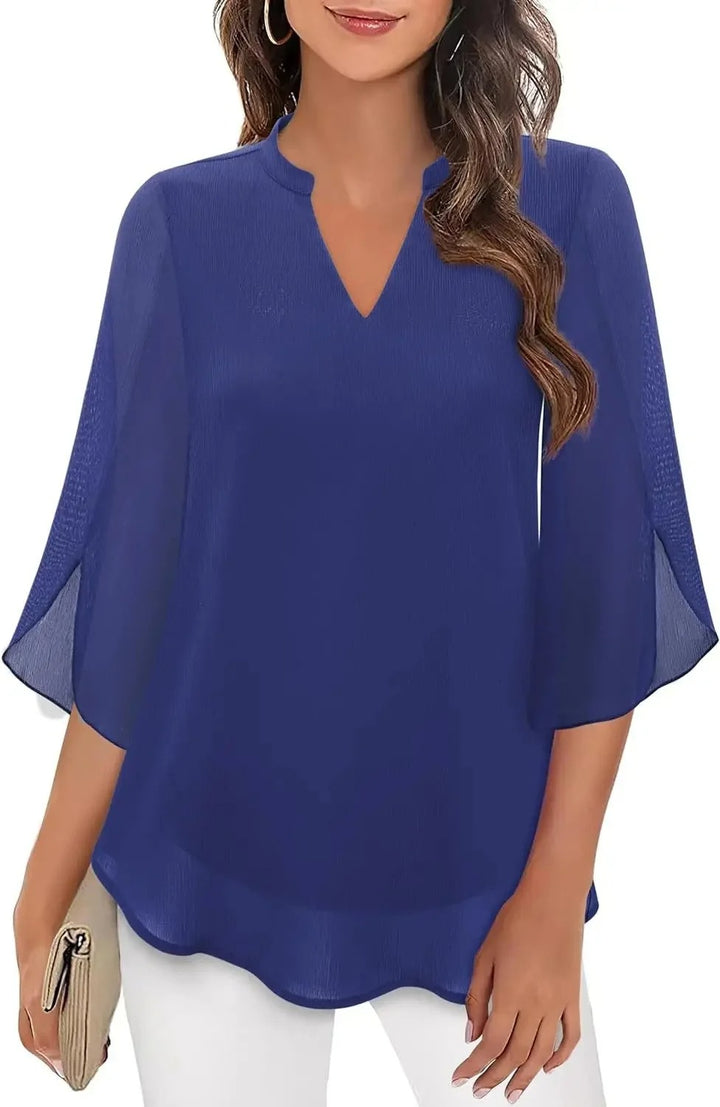 Blouse Évasée en Mousseline