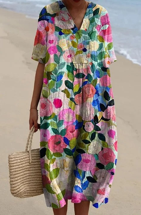 Nicole | Robe d'été fleurie
