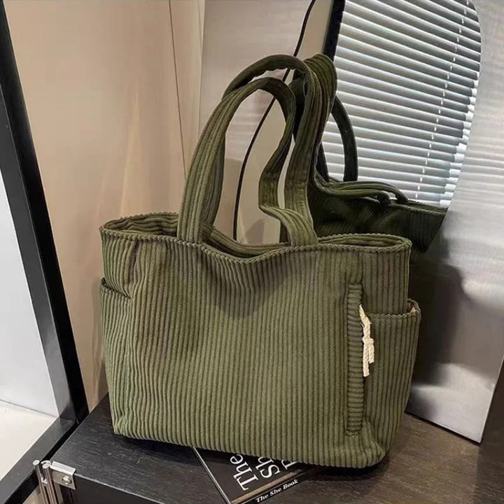 Sac Côtelé à Cordon | Élégant & Spacieux