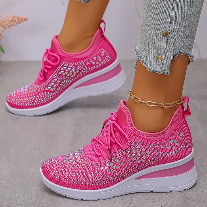Baskets à plateforme strass Elenparis