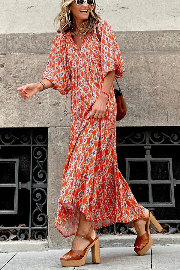 Robe Longue Bohème Fleurie