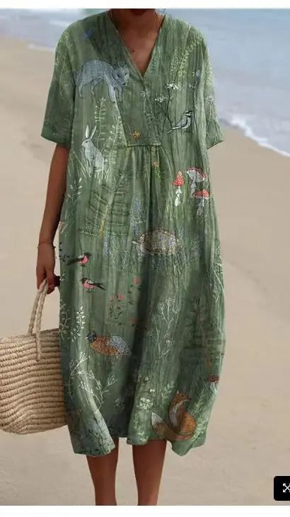 Nicole | Robe d'été fleurie