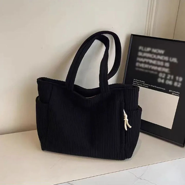 Sac Côtelé à Cordon | Élégant & Spacieux