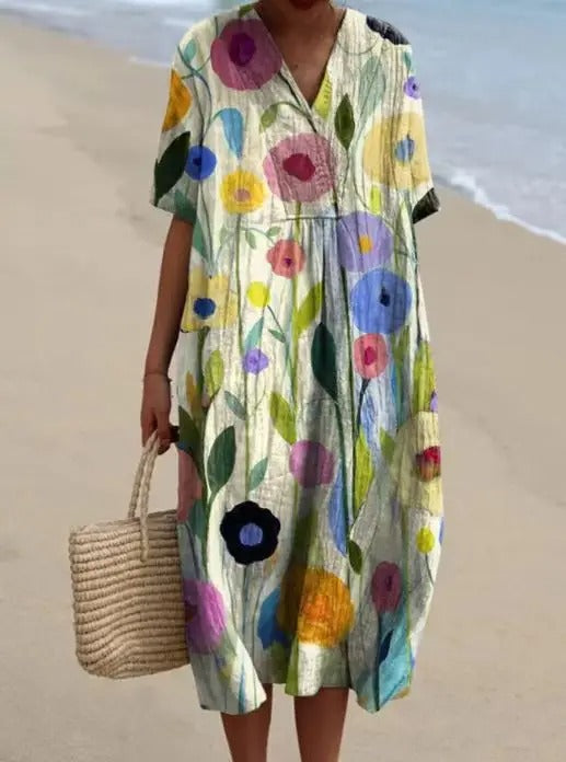 Nicole | Robe d'été fleurie