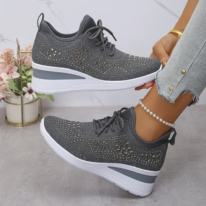 Baskets à plateforme strass Elenparis