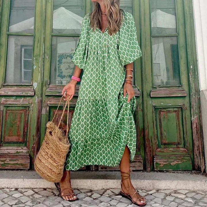 Robe Longue Bohème Fleurie