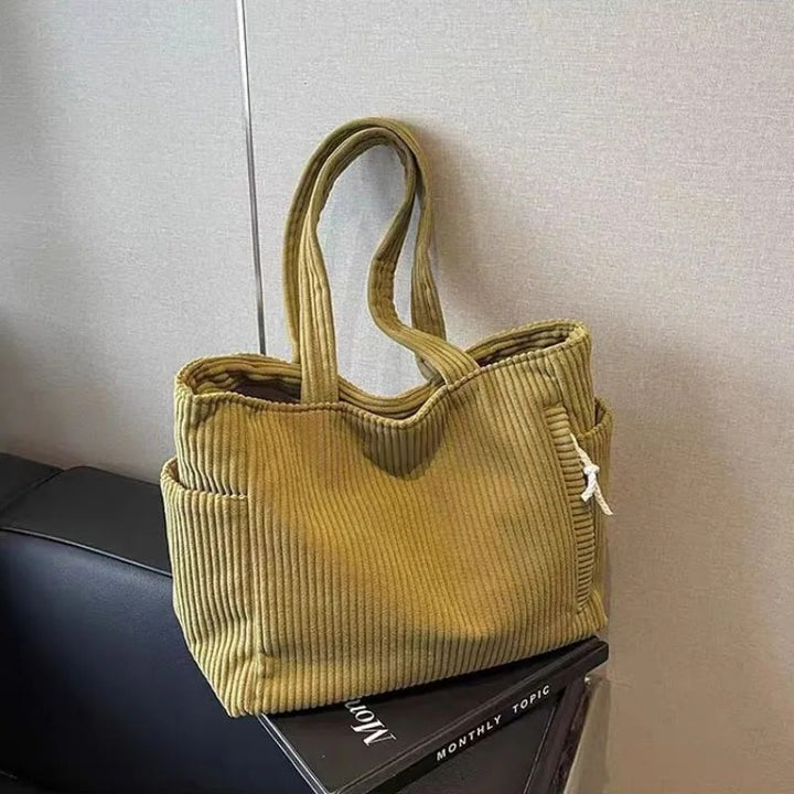 Sac Côtelé à Cordon | Élégant & Spacieux