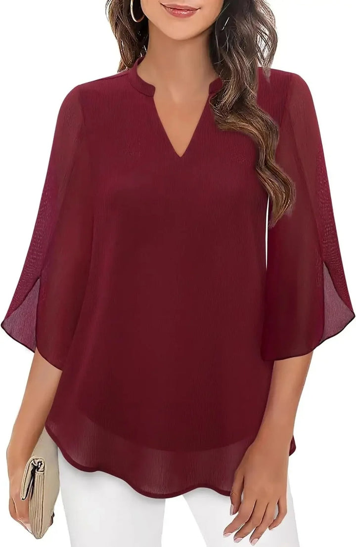 Blouse Évasée en Mousseline