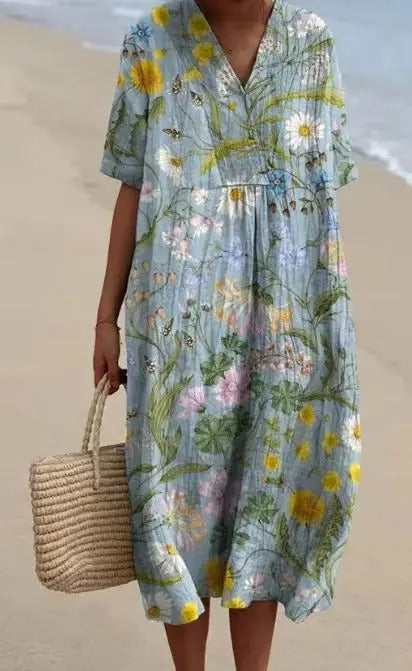Nicole | Robe d'été fleurie
