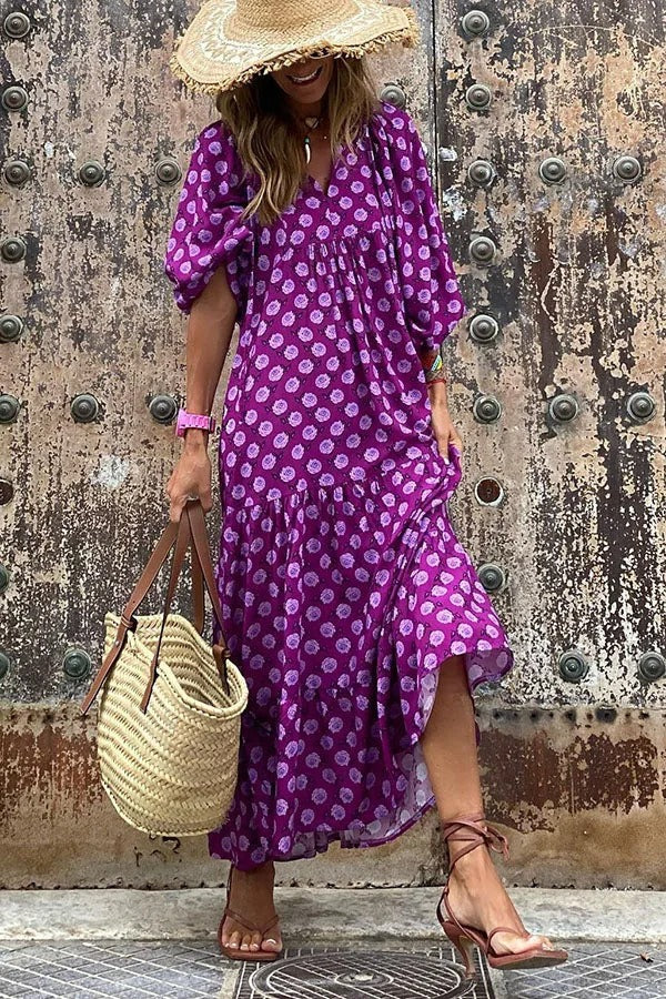 Robe Longue Bohème Fleurie