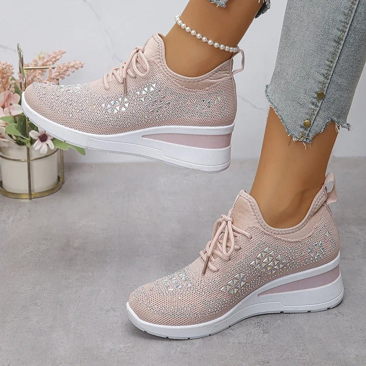 Baskets à plateforme strass Elenparis
