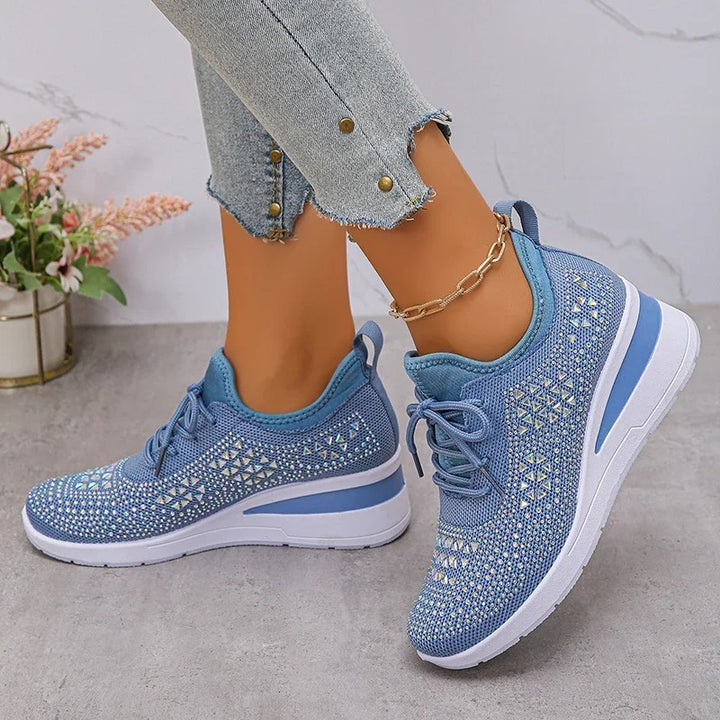 Baskets à plateforme strass Elenparis