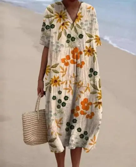 Nicole | Robe d'été fleurie