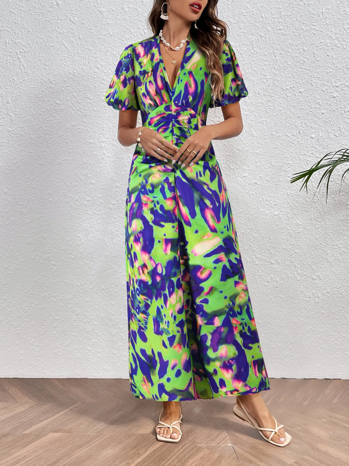 Robe colorée à plis