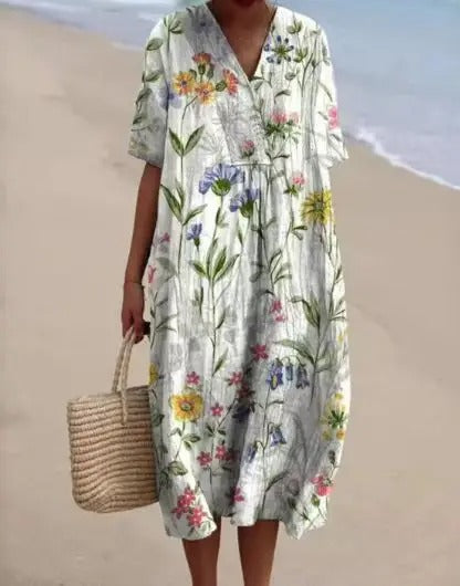 Nicole | Robe d'été fleurie