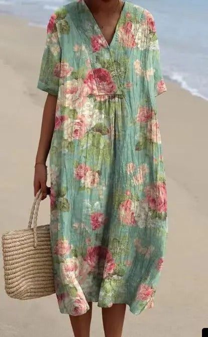 Nicole | Robe d'été fleurie